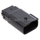 NAMZ 07-23 V-Twin Glide Right Handlebar Ctrl Molex MX-150 12-Pos Male Connector - Blk (HD72488-07BK) thumbnail 2