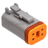 NAMZ Deutsch DT Series 4-Wire Plug & Wedgelock - Grey (Repl. HD 72134-94GY) thumbnail 1