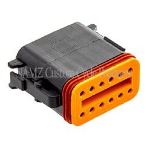 NAMZ Deutsch DT Series 12-Wire Plug & Wedgelock - Black (HD 72119-94BK) thumbnail 1
