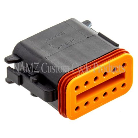 NAMZ Deutsch DT Series 12-Wire Plug & Wedgelock - Black (HD 72119-94BK) thumbnail 2