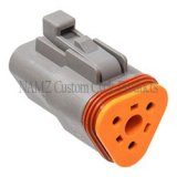 NAMZ Deutsch DT Series 3-Wire Plug & Wedgelock - Grey (HD 72133-94GY) thumbnail 2