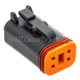 NAMZ Deutsch DT Series 4-Wire Plug & Wedgelock - Black (HD 72114-94BK) thumbnail 1