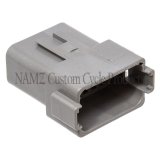 NAMZ Deutsch DT Series 12-Wire Receptacle & Wedgelock - Gray (HD 72129-94GY) thumbnail 1