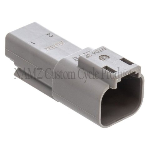 NAMZ Deutsch DT Series 2-Wire Receptacle & Wedgelock - Gray (HD 72122-94GY) thumbnail 1