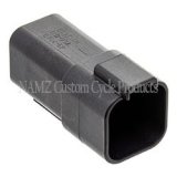 NAMZ Deutsch DT Series 6-Wire Receptacle & Wedgelock - Black (Repl. HD 72106-94BK) thumbnail 1