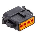NAMZ Deutsch DTM 12-Position Plug w/12 Stamped Terminals & Wedgelock - Black (HD 74119-98BK) thumbnail 2