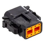 NAMZ Deutsch DTM 8-Position Black Plug w/(8) Stamped Terminals & Wedgelock (HD 74118-98BK) thumbnail 1