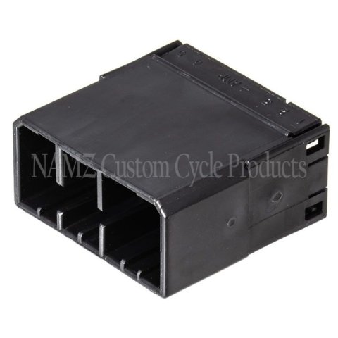 NAMZ AMP Multilock 12-Position Male Wire Cap Housing (HD 73112-96BK) thumbnail 1