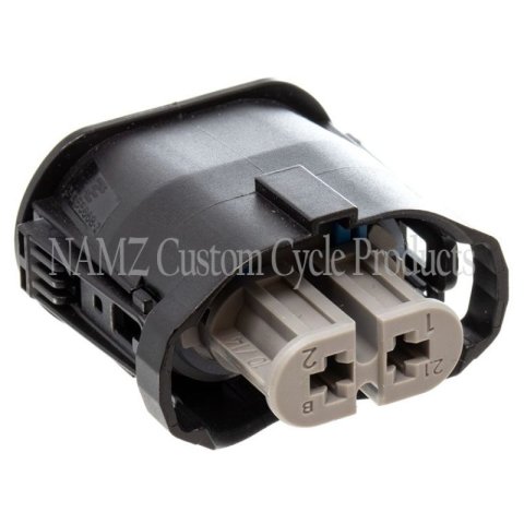 NAMZ V-Twin VROD Models OEM Headlight Connector (Gray) w/Wire Seals & Terminals (HD 72450-01) thumbnail 2