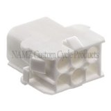 NAMZ AMP Mate-N-Lock 6-Position Male Wire Cap Connector w/Wire Seal thumbnail 2