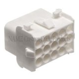 NAMZ AMP Mate-N-Lock 15-Position Male Wire Cap Connector w/Wire Seal thumbnail 1