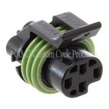 NAMZ 1999+ V-Twin Road Glide/Ultra Models Delphi OEM Oil Pressure Switch Connector (HD 72400-99) thumbnail 1