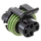 NAMZ 1999+ V-Twin Road Glide/Ultra Models Delphi OEM Oil Pressure Switch Connector (HD 72400-99) thumbnail 2