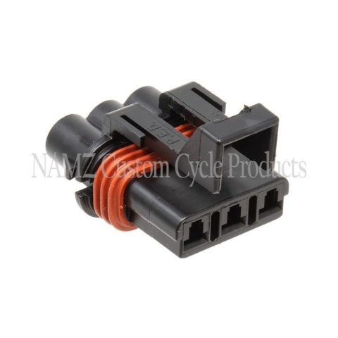 NAMZ Delphi-Packard Weatherpack 3-Position Female Wire Connector w/Seals thumbnail 2