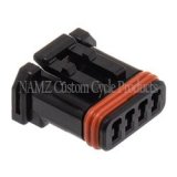 NAMZ JAE MX-1900 4-Position Female Black Socket Housing (HD 72908-11) thumbnail 2