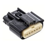 NAMZ 08-23 Molex MX-150 6-Position Female Connector Throttle Control Actuator - Blk (HD 72483-08BK) thumbnail 1