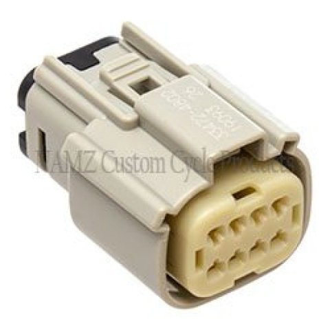 NAMZ 07-23 XL/FX/Road King Main Harness Molex MX-150 8-Pos Female Connector - Gray (HD 72469-07GY) thumbnail 2