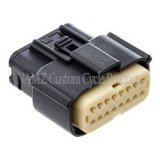NAMZ 07-23 V-Twin FL Molex MX-150 16-Pos Female Connector Fairing Main Harness - Blk (HD 72166-07BK) thumbnail 1