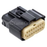 NAMZ 07-23 V-Twin FL Molex MX-150 16-Pos Female Connector Fairing Main Harness - Blk (HD 72166-07BK) thumbnail 2