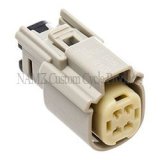 NAMZ 07-23 V-Twin Molex MX-150 4-Position Female Connector - Gray (HD 72444-07GY) thumbnail 2