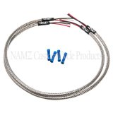 NAMZ Turn Signal Harness 24in. (SS Braided & Clear Coated - For Triple Tree Mounted Signals) thumbnail 2