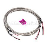 NAMZ Turn Signal Harness 36in. (SS Braided & Clear Coated - For Switch Housing Mounted Signals) thumbnail 1