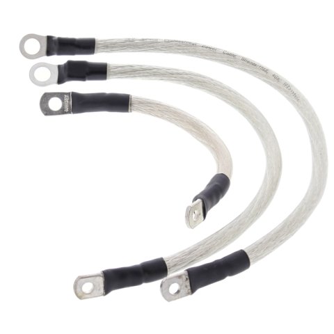 All Balls Racing 86-88 Harley-Davidson FLST Heritage Softail Battery Cable Kit Clear