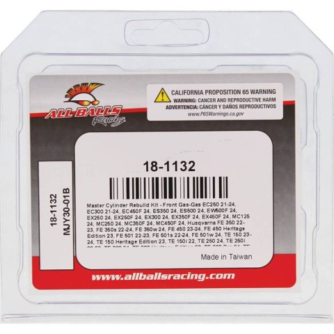 All Balls Racing 21-24 Gas-Gas EC250/EC300/2024 EC450F Master Cylinder Rebuild Kit - Front thumbnail 3