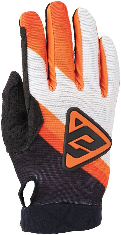 Answer Peak Flo Gloves Black/Hyper Orange/White Youth - XL thumbnail 1