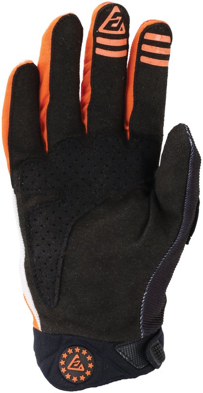 Answer Peak Flo Gloves Black/Hyper Orange/White Youth - Medium thumbnail 2