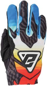Answer Aerlite Drip Gloves Black/White/Rainbow Youth - Small thumbnail 2