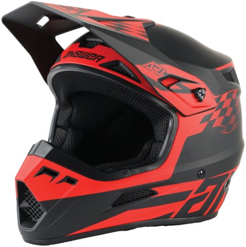 Answer AR1 Sweep Helmet Black/Red Youth - Small thumbnail 1
