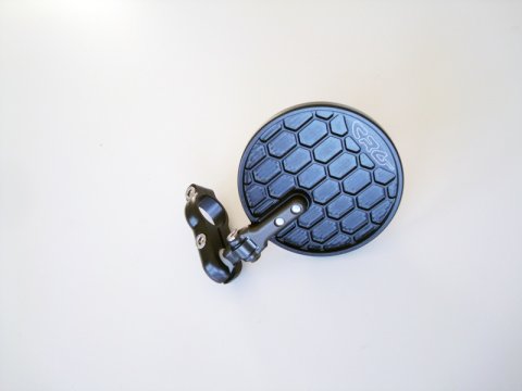 CRG Hindsight EXO Folding 3 in. Round Bar-End Mirror Right - Black thumbnail 1