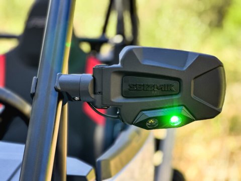 Seizmik 24+ Pol/Cam/Hon/Kaw Pursuit Night Vision LED Sideview Mirror-Adj. 1.75-2 in. ROP Clamp Pair thumbnail 4