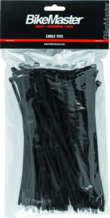 BikeMaster 7.5in Cable Ties (Pack of 100) - Black thumbnail 1