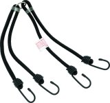 BikeMaster 24in Heavy Duty 4-Hook Bungee - Black thumbnail 1