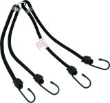 BikeMaster 24in Heavy Duty 4-Hook Bungee - Black thumbnail 3