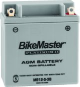 BikeMaster AGM Battery - MS12-5-3B thumbnail 1