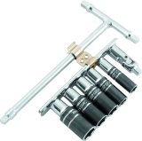 BikeMaster 1/4in Drive T-Handle Wrench Set - Metric 6-pt Sockets (8mm/10mm/12mm/13mm/14mm) thumbnail 1