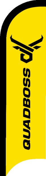 QuadBoss 11ft Sail Flag Yellow thumbnail 2