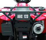 Quadboss ATV License Plate Kit - Black thumbnail 1