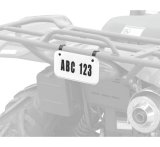 Quadboss ATV License Plate Kit - White thumbnail 1