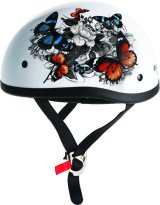 Skid Lids White Rose Original Helmet - XL thumbnail 3