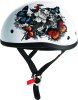 Skid Lids White Rose Original Helmet - XS thumbnail 4