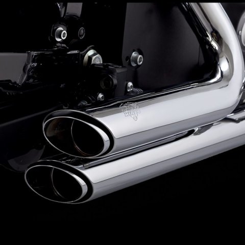 Vance & Hines HD 18-22 Fatboy/Blackout Shortshots Staggered PCX Full System Exhaust thumbnail 2