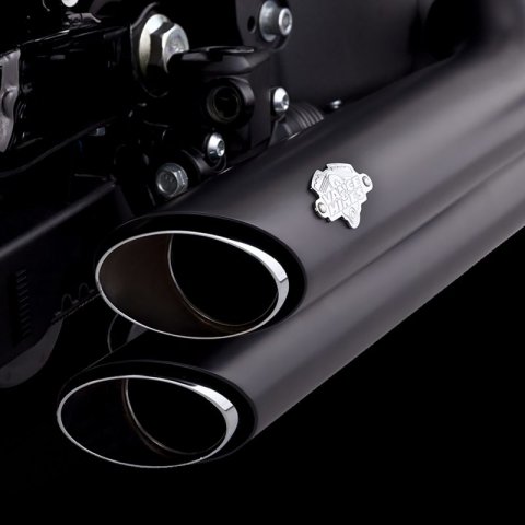 Vance & Hines HD 18-22 Fatboy/Blackout Shortshots Staggered PCX Full System Exhaust thumbnail 1