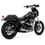 Vance & Hines HD Dyna 91-17 Upsweep SS 2-1 PCX Full System Exhaust thumbnail 1