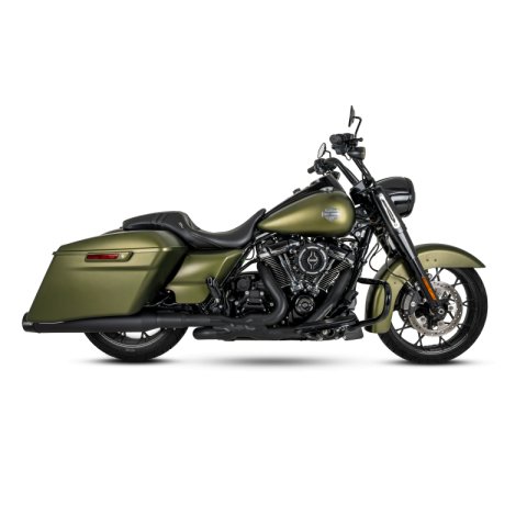 Vance & Hines 17-23 Harley Touring Models Blackbird 450 Slip-Ons - Black Contrast Finish End Caps thumbnail 2