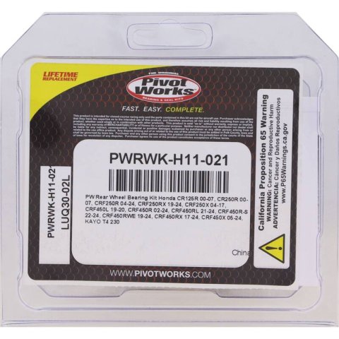 Pivot Works 00-07 Honda CR125R - Rear Wheel Bearing Kit thumbnail 2