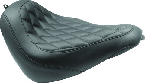 Mustang 18-21 Harley Softail Slim Wide Tripper Solo Seat Diamond Stitch - Black thumbnail 1